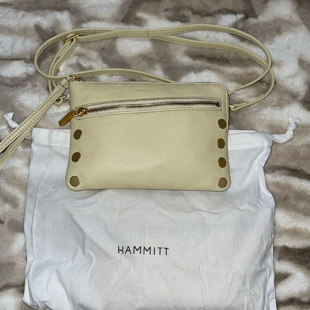 NWT HAMMITT NASH SMALL (3-Way) Crossbody/Wristlet/Belt Bag (Dawn/Brushed Gold) - Picture 13 of 17